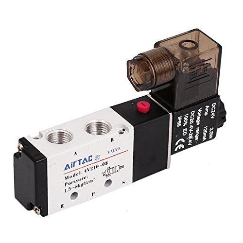 Van điện từ khí nén 5 chiều 4v210-08 g1/4 điện áp ac220v