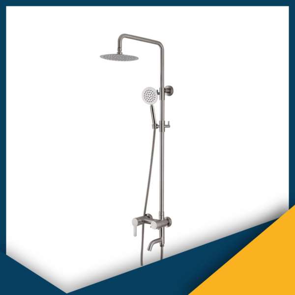 Bộ sen cây tắm nóng lạnh Inox SUS304 tròn ngang 3011