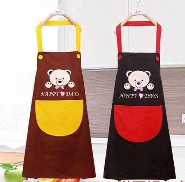 Tạp dề Happy Day vải cao cấp hàng đẹp, tap de Happy Day vai cao cap hang dep