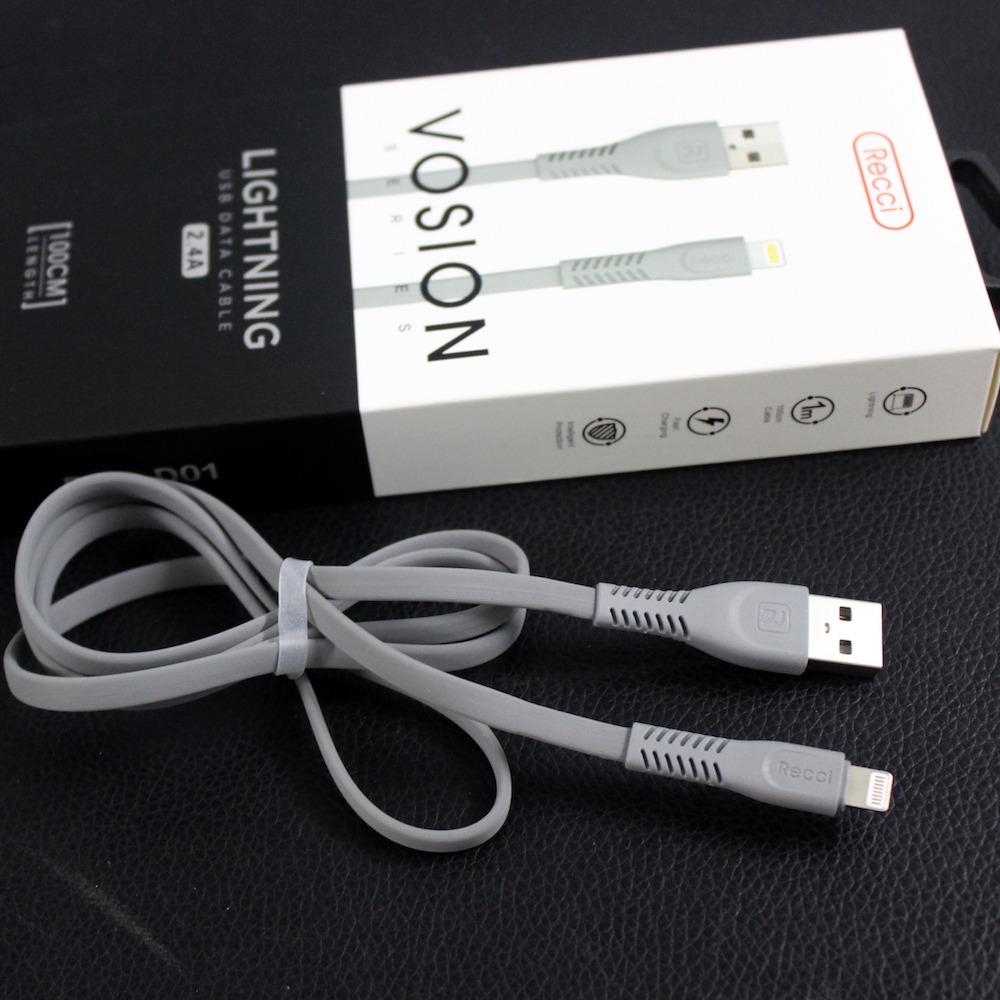 Cáp sạc cho iPhone dài 1.0m Recci Vosion