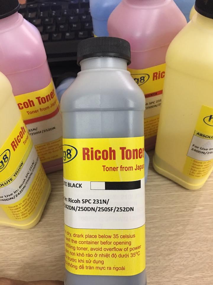 Bộ 4 chai mực đổ Ricoh Spc 240DN/242DN/250DN/340DN ( Xanh đỏ đen vàng)