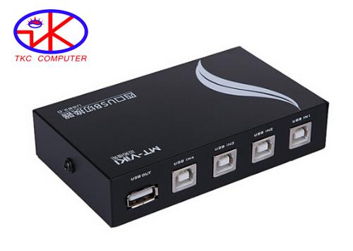 Bộ chia máy in 1 ra 4 cổng usb mt-1a4b-cf-viki 4 máy tính chung 1 máy in
