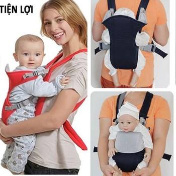 Địu em bé 4 tư thế Baby Carrier (Đỏ)