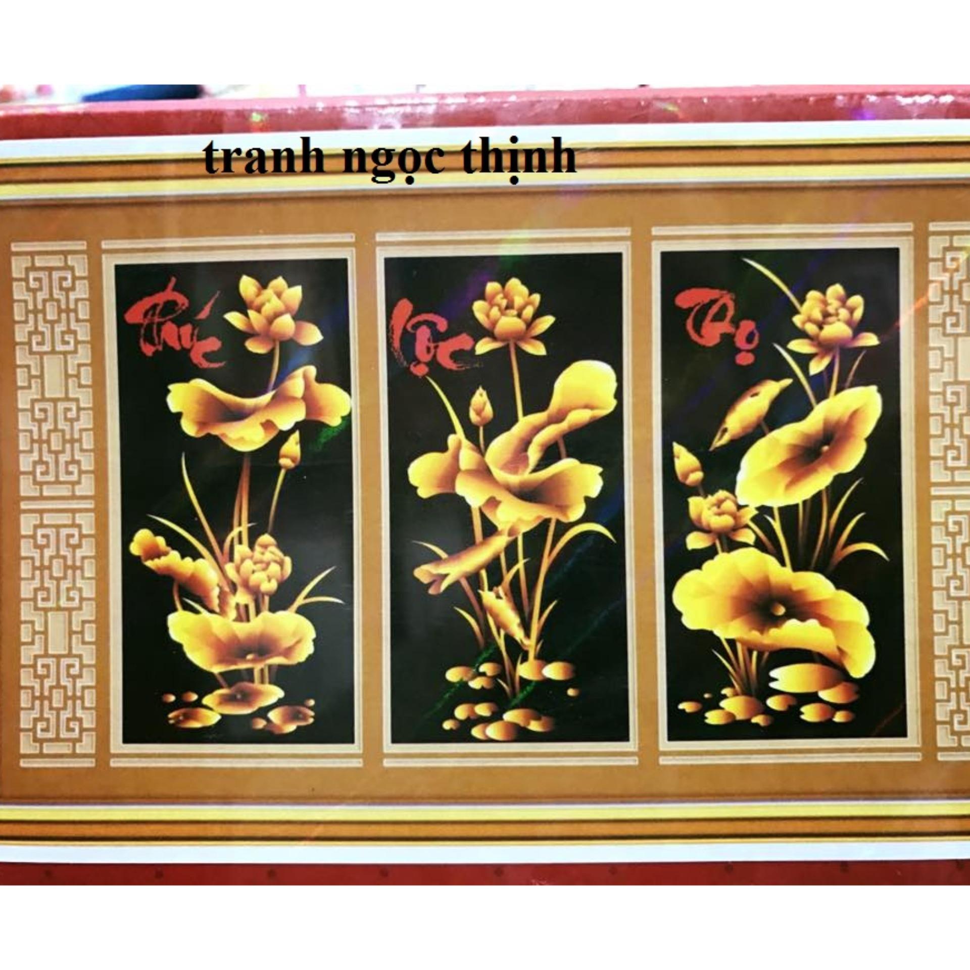 Tranh Đính Đá 5D - Phúc Lộc Thọ