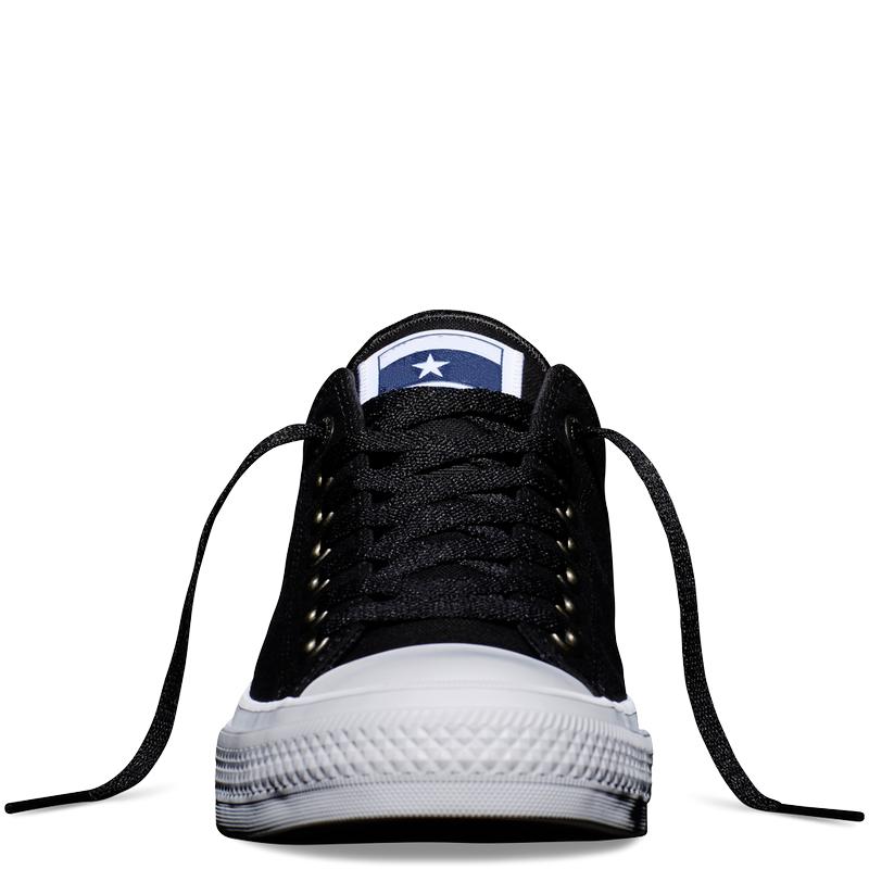 Giày Vải Nữ Sneaker CK2 Cổ Thấp Đen