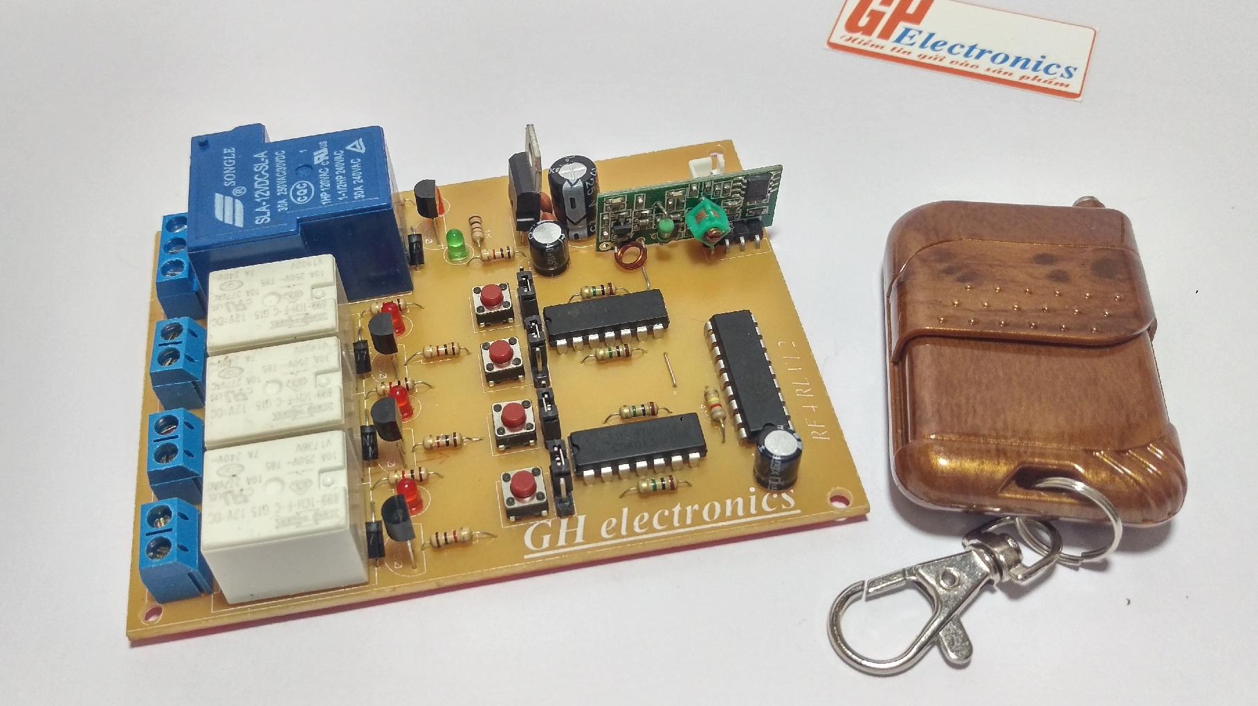 Bộ điều khiển từ xa 4 thiết bị gh electronics 12v 70m v2