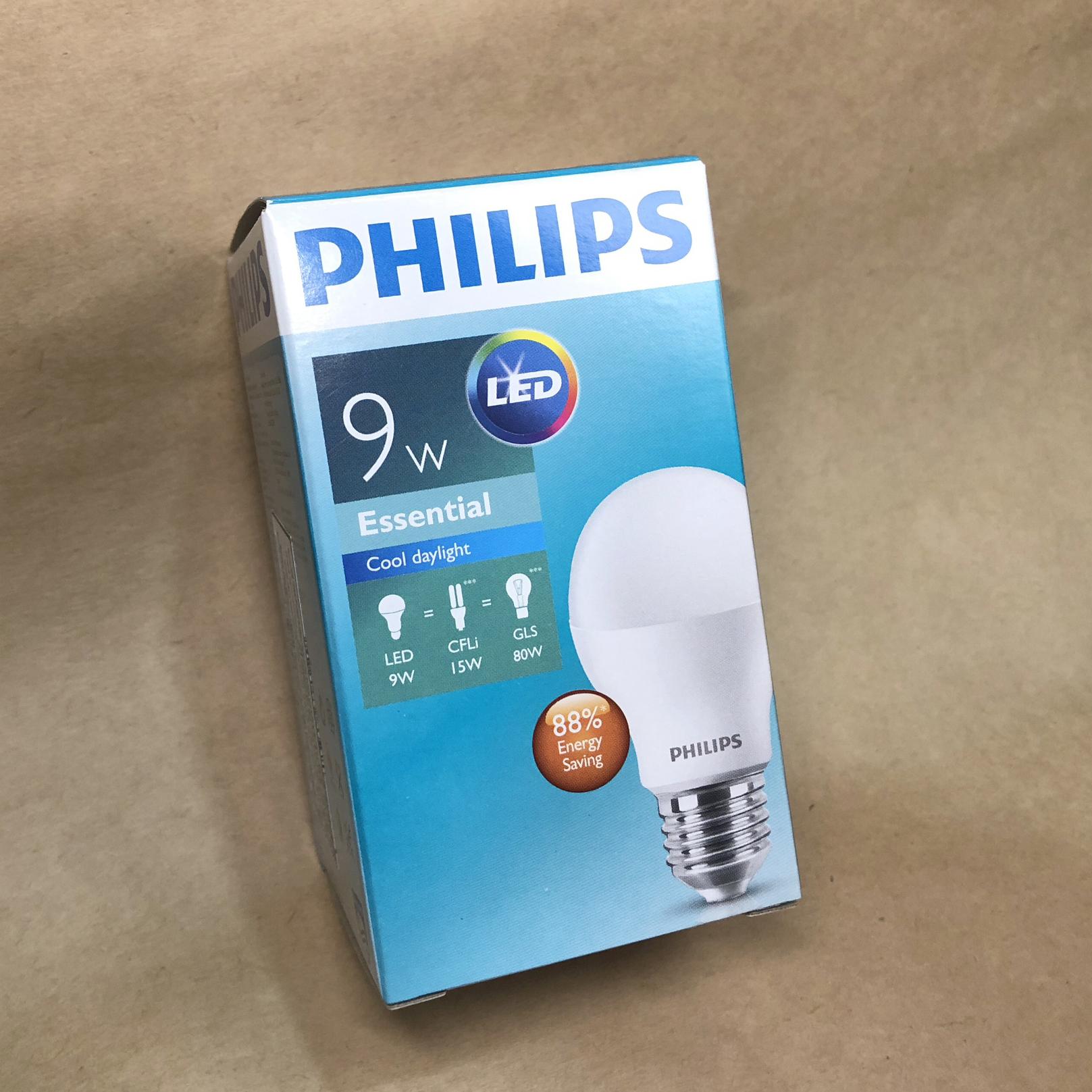 Bóng Philips LED Bulb Essential 9W E27 ( Ánh sáng trắng 6500K)