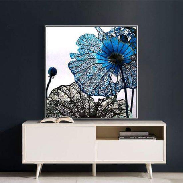 Tranh canvas Sen nghệ thuật
