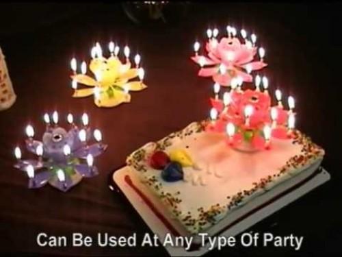 Nến sinh nhật 3D nở hoa, phát nhạc,