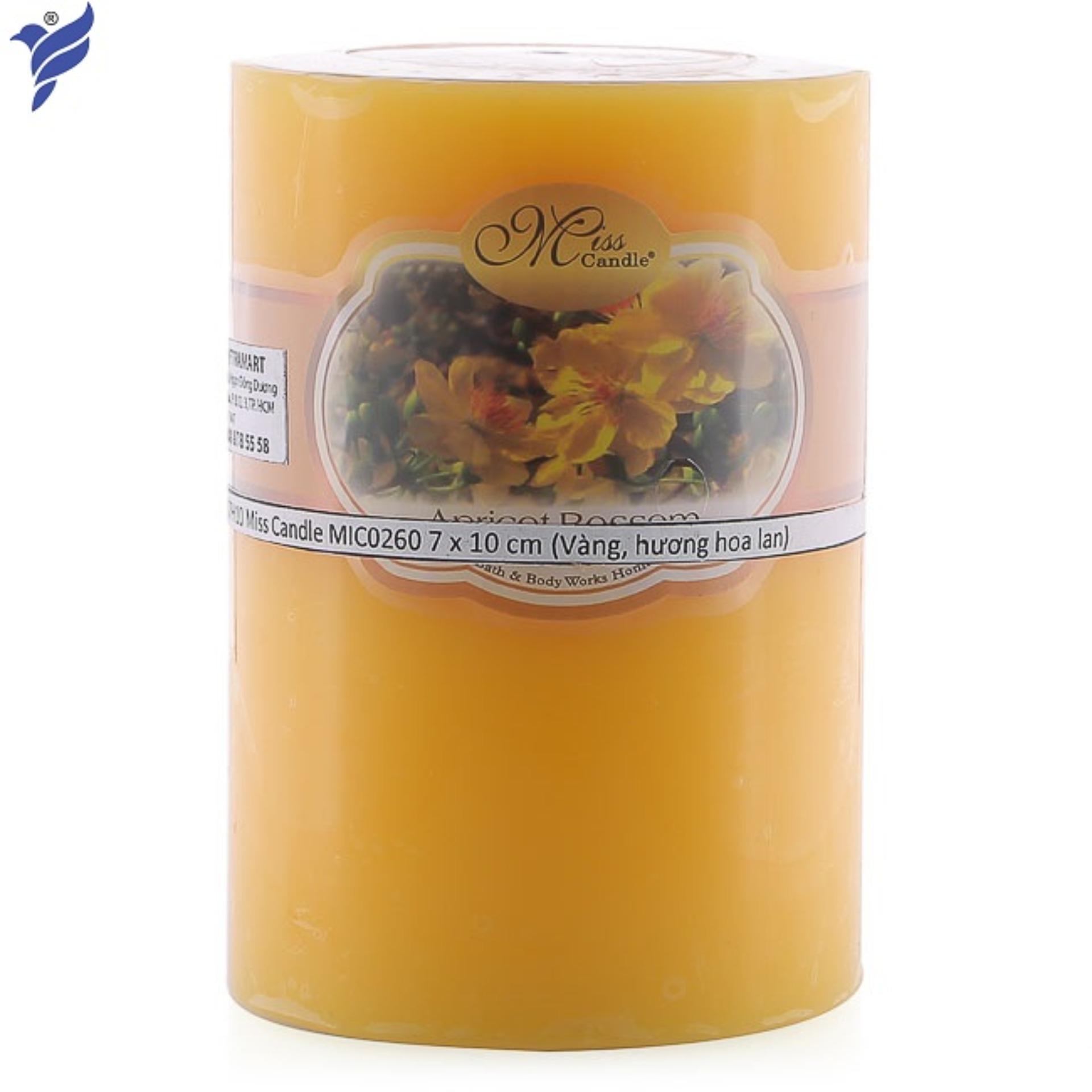 Nến thơm trụ tròn d7h10 miss candle mic0260 7 x 10 cm