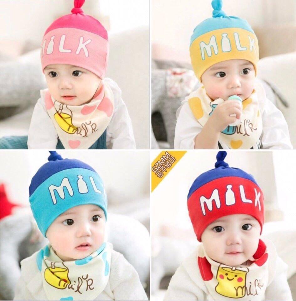 sét mũ, yếm ngộ nghĩnh cho bé
