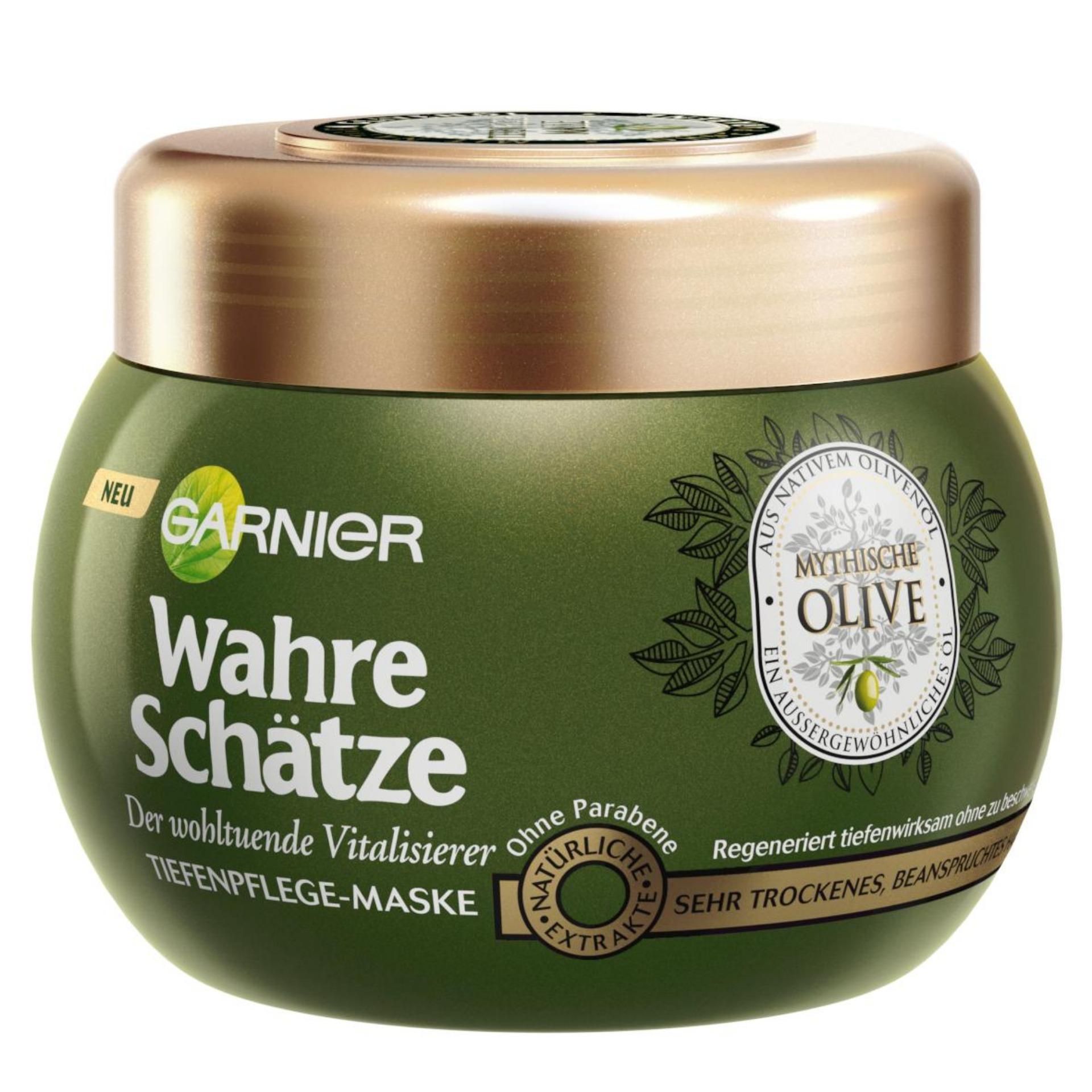 Kem ủ tóc phục hồi Garnier Wahre Schätze Olive 300ml