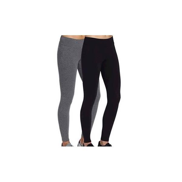 [HCM]Combo 2 Cái Quần Legging Đen-Xám Thun Ôm Nữ Tôn Dáng