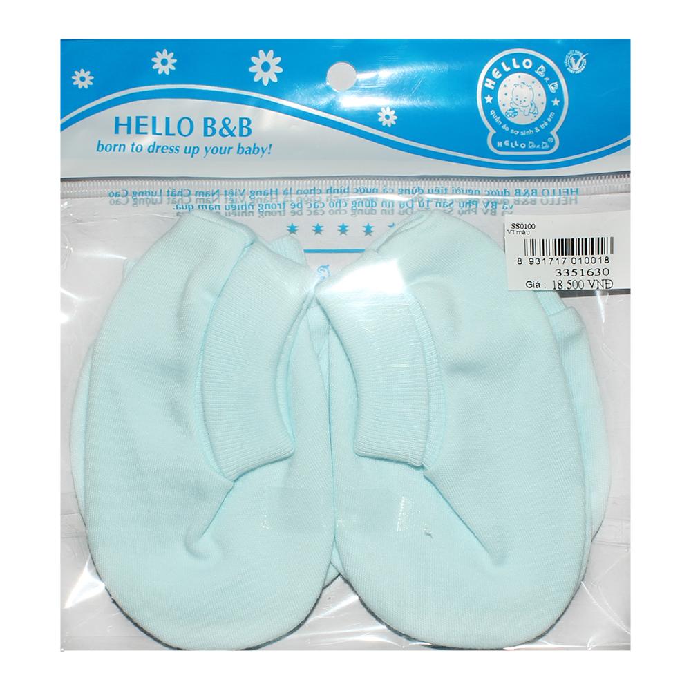 Bộ bao tay chân bo màu SS0100 - HELLO B&B (Màu ngẫu nhiên)