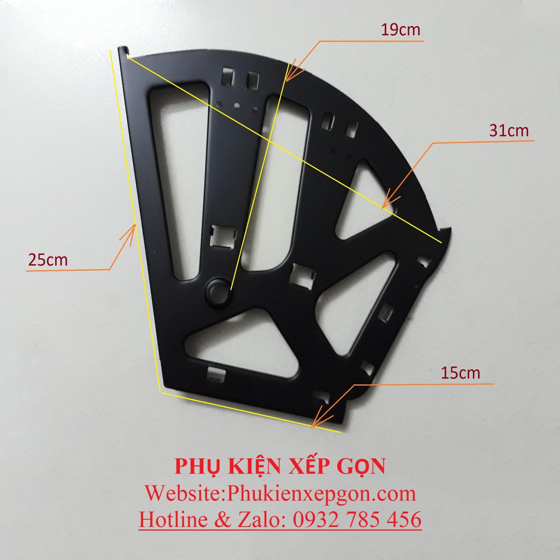 Bản lề tủ giày thông minh 3 ngăn, sắt sơn tĩnh điện (cặp).
