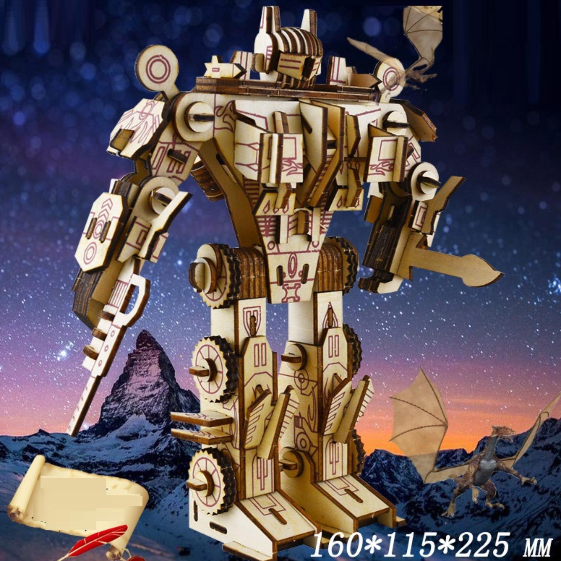 Đồ chơi lắp ráp gỗ 3D Mô hình Robot Optimus Prime
