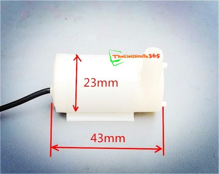 MÁY BƠM CHÌM MINI 3-6V LOẠI NẰM NGANG