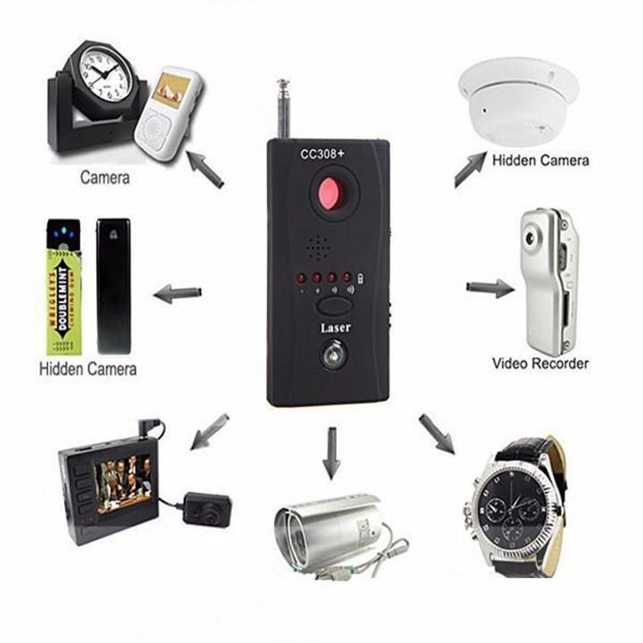 Máy phát hiện camera và máy ghi âm CC308+ cao cấp