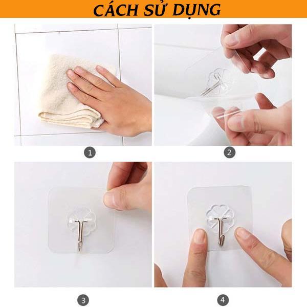 [HCM]Combo 5 móc treo tường hít siêu dính