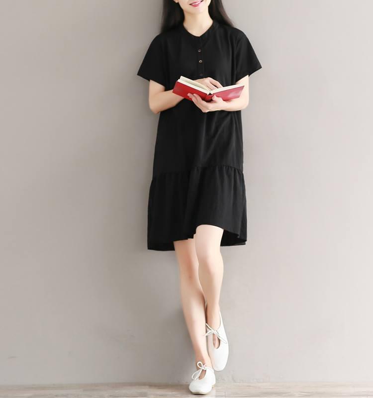 Đầm Bầu- Váy Bầu Đuôi Cá Trơn Đen ĐB 1138