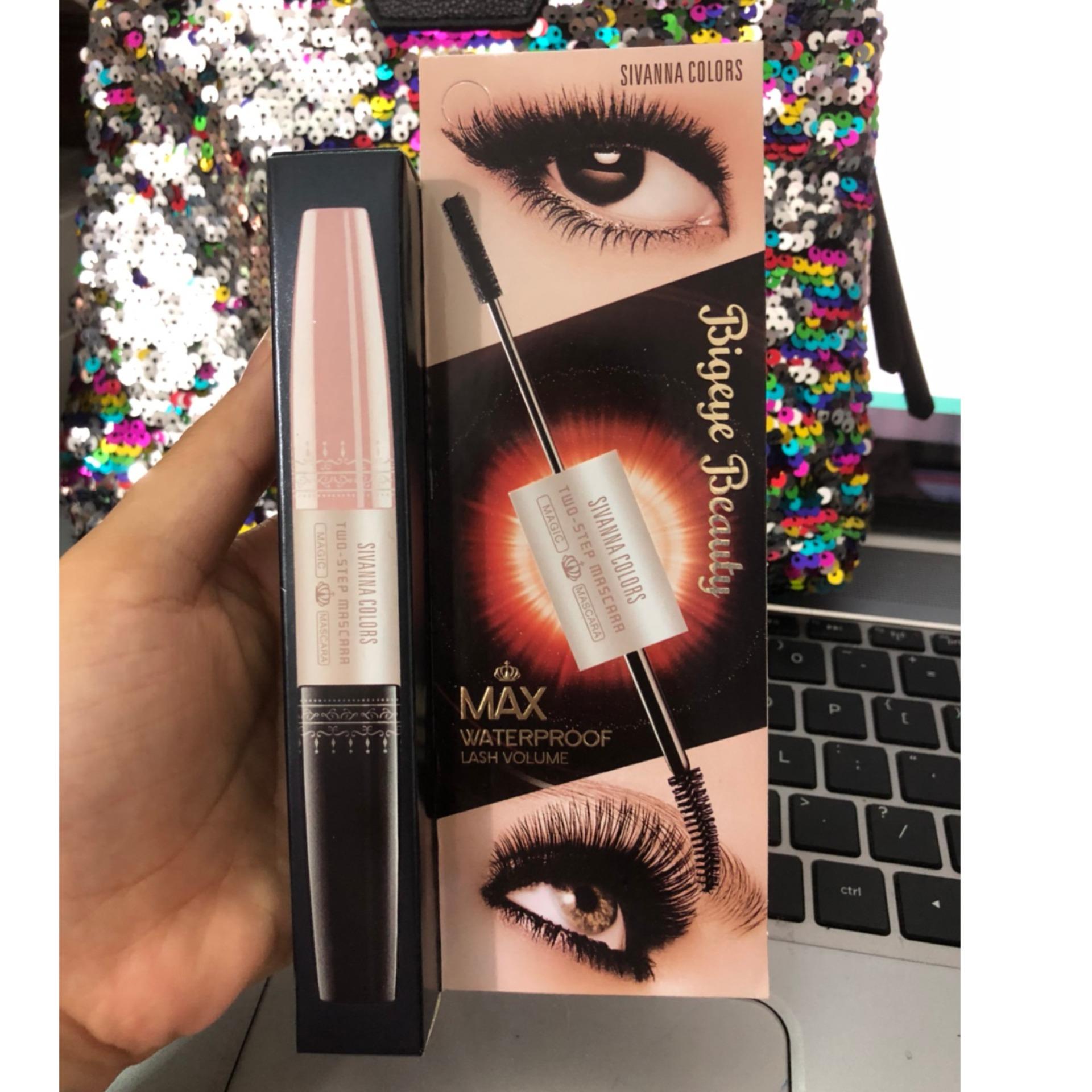 Mascara 2 đầu Chống Nước SIVANNA COLORS Two-Step