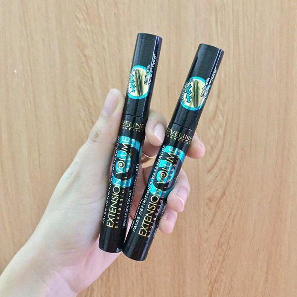 Mascara Eveline False Definition & Waterproof 4D giúp dày và dài mi (10ml)