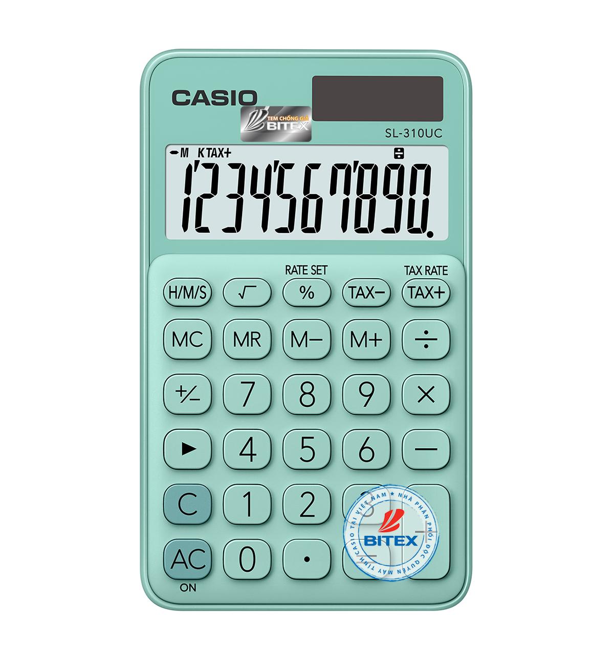 [HCM]Máy tính sắc màu Casio SL310UC