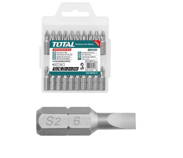 [HCM]Bộ 20 mũi vít dẹp Total TAC16SL413
