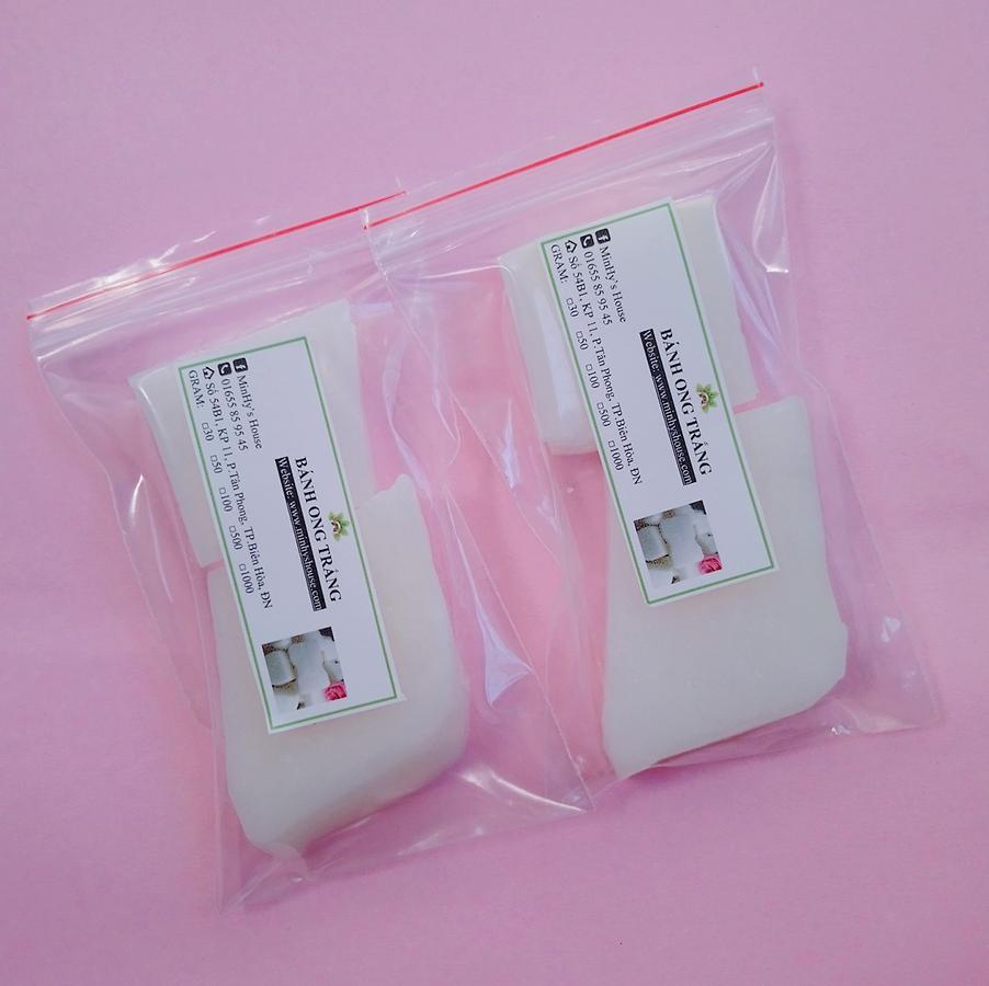 100g Bánh ong tảng trắng làm son, nến,...