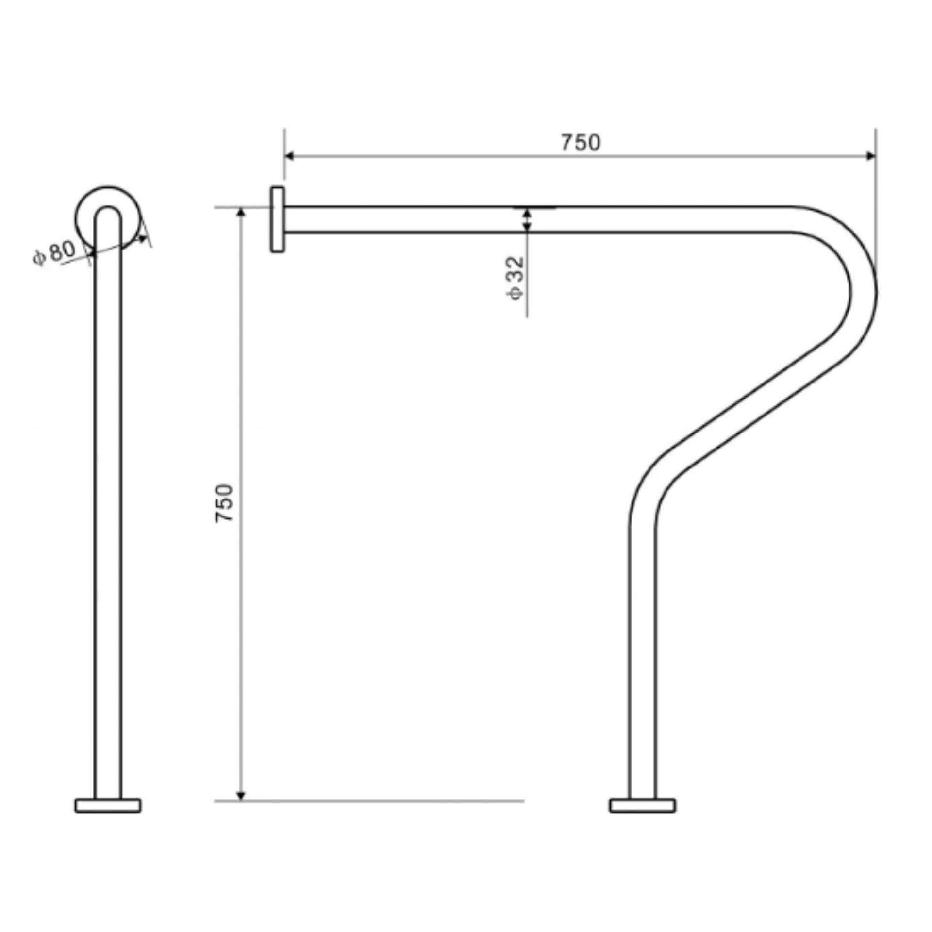 Tay vịn inox atmor model: bnh-104