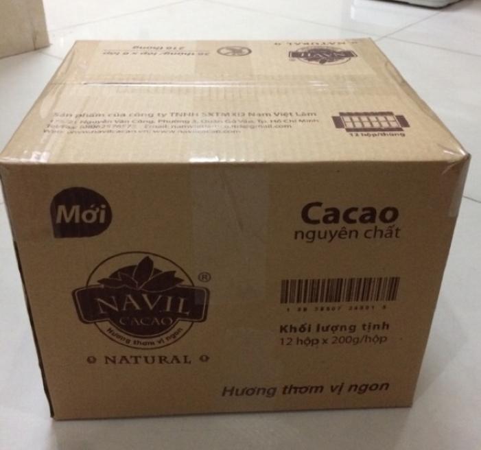 Thùng 3kg bột ca cao nguyên chất thơm ngon