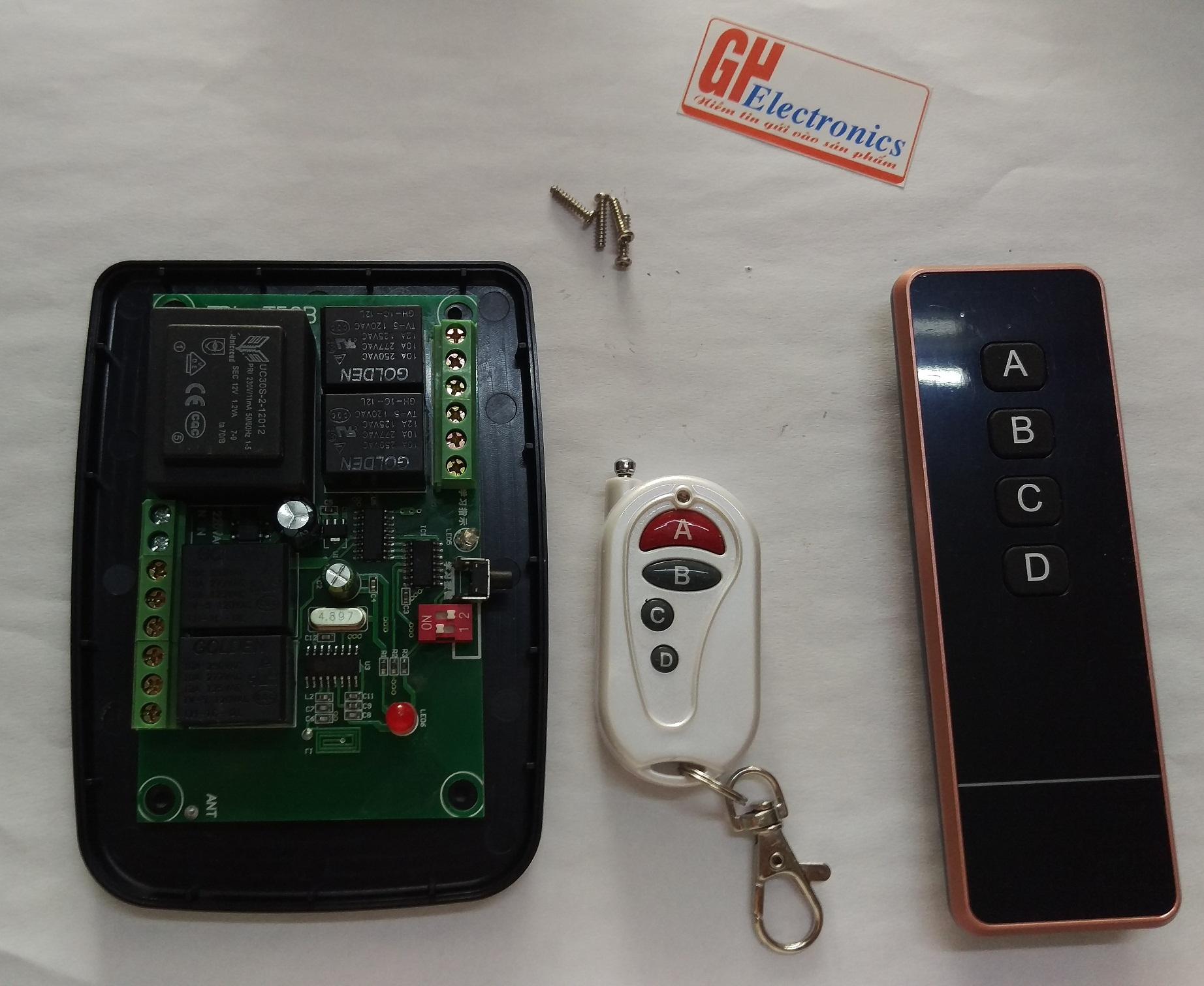 Bộ điều khiển từ xa GH Electronics 4 kênh 220V