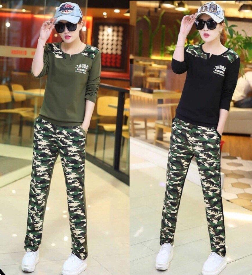 Sét bộ đồ thể thao thu đông phối lính cao cấp