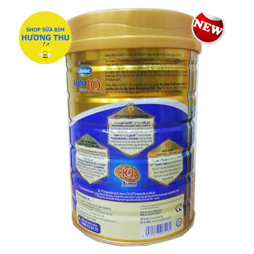Sữa Bột Vinamilk Dielac Alpha Gold IQ Số 3 lon 900g (dành cho bé từ 1 - 2 tuổi)