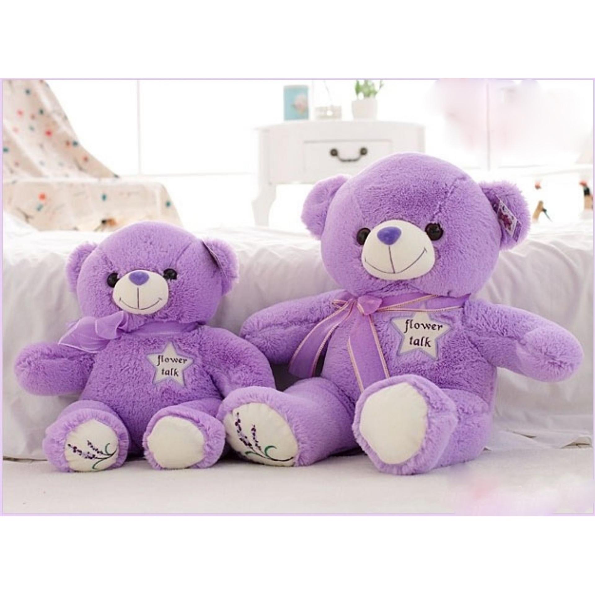 Gấu bông Teddy Lavender màu tím