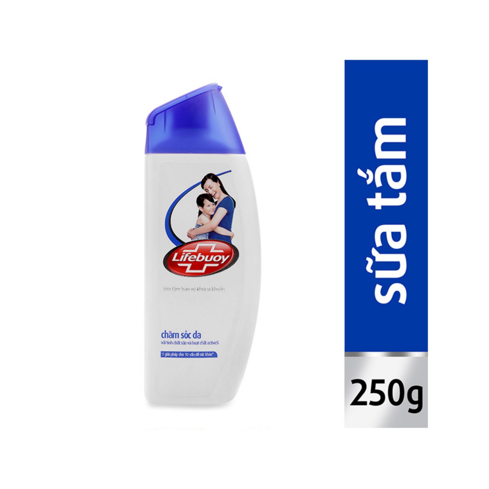 Sữa tắm Lifebuoy Chăm Sóc Da 250g (Xanh)