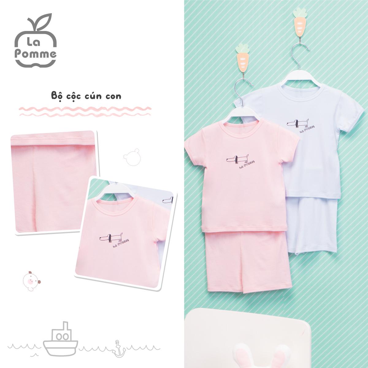 Bộ cộc cún con SS018-Hồng