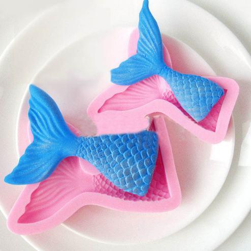 Khuôn silicon 3D làm thạch làm bánh mẫu Đuôi Cá
