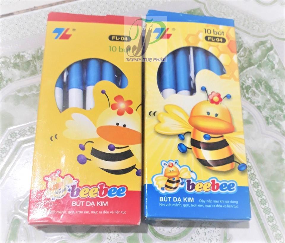 Hộp 10 bút lông kim Bee Bee (màu xanh)