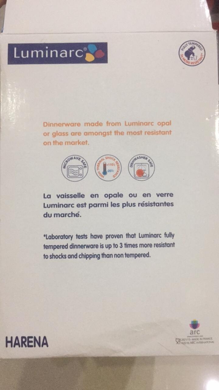 Bộ chén dĩa cao cấp nhập khẩu Pháp Luminarc Harena- Quà tặng hãng điện tử Châu Âu Beko