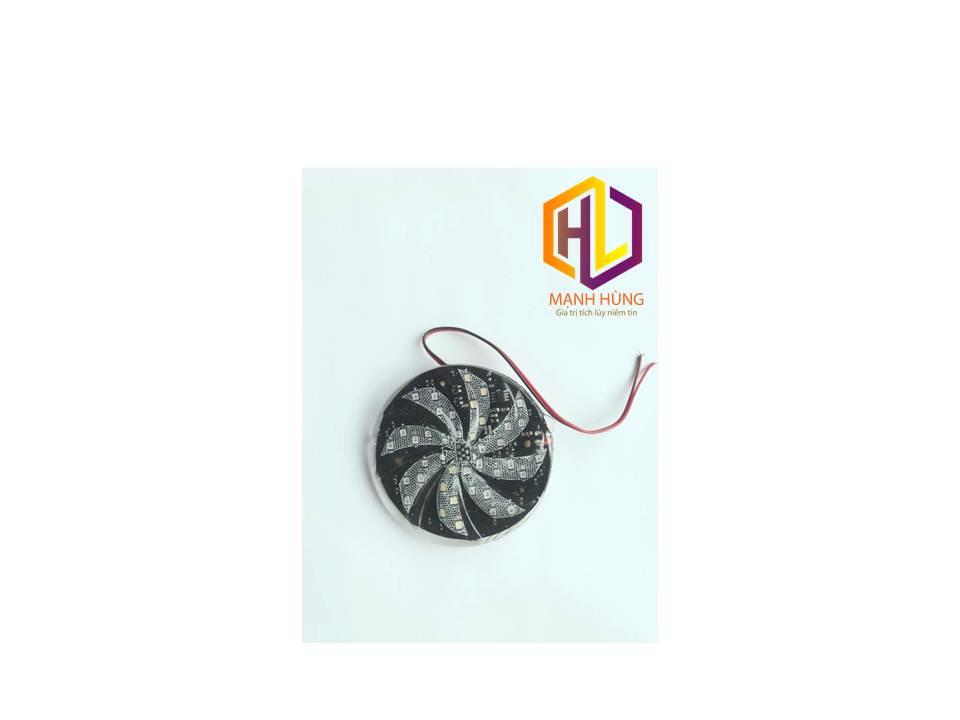 Đèn led xoay 7 mầu 24v