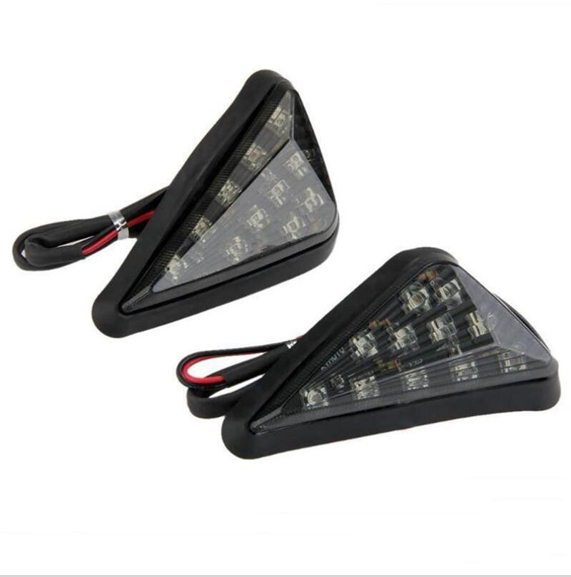 Smoke Triangle Flush Mount LED Turn Signals Blinker
