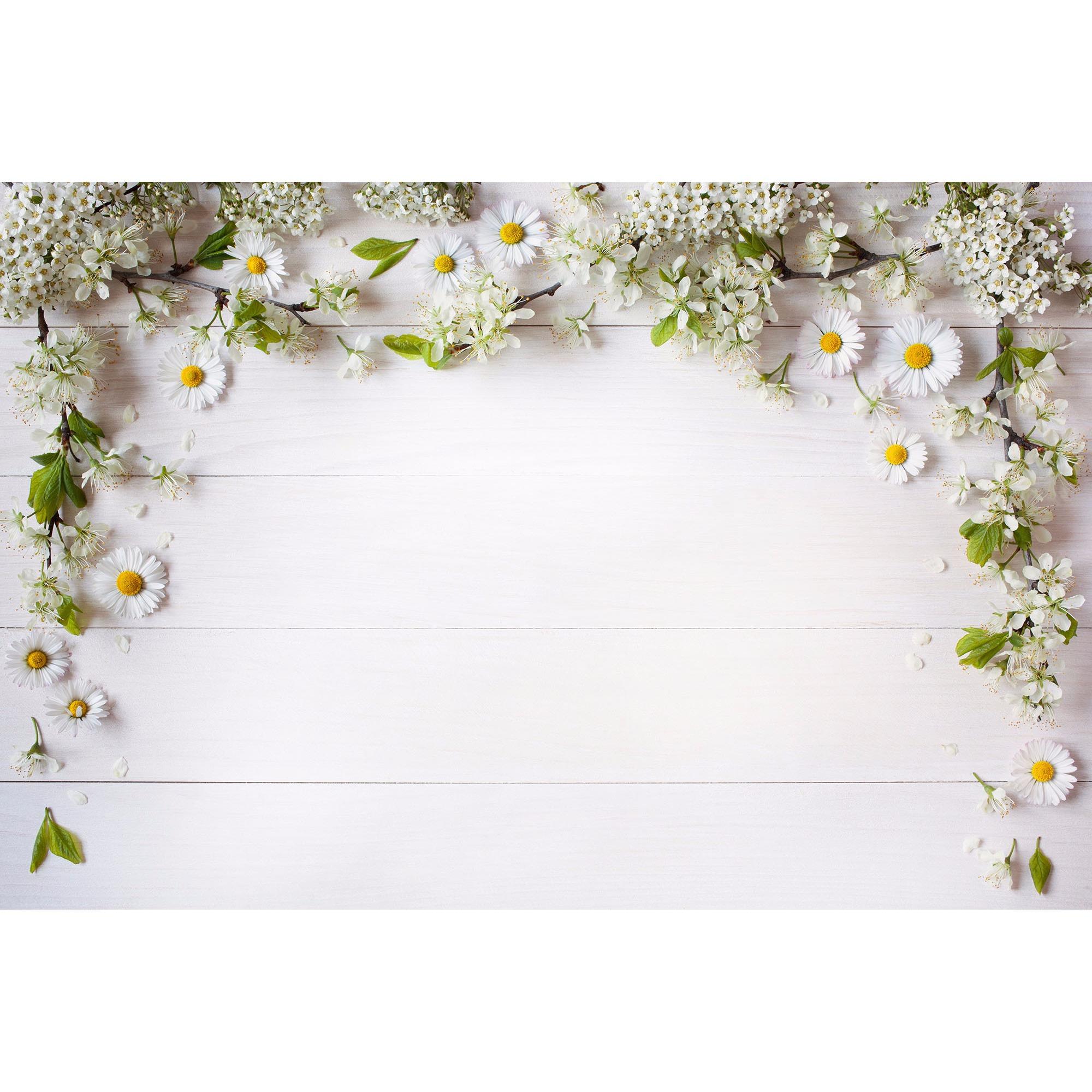 [HCM]Phông nền chụp hình 3D (mẫu hoa cúc trắng) size 1mx1.5m