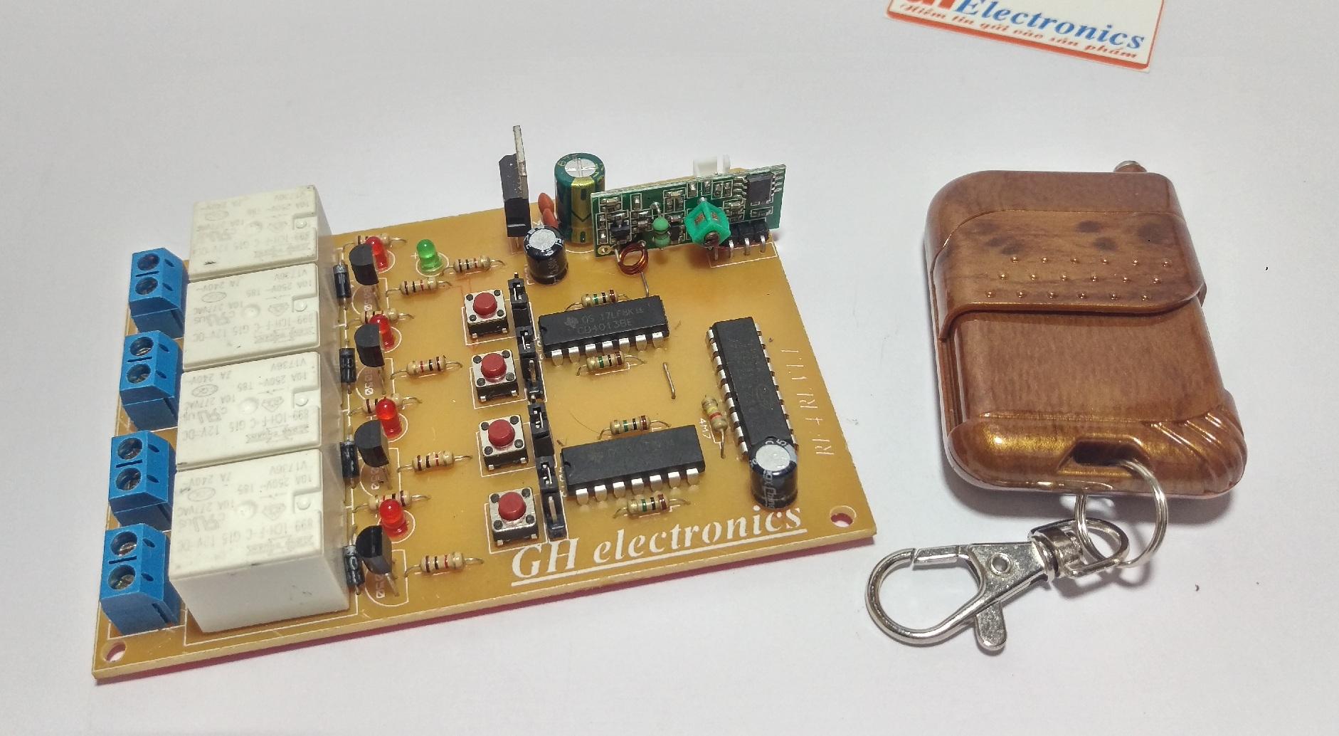 Bộ điều khiển từ xa 4 thiết bị gh electronics 12v 100m