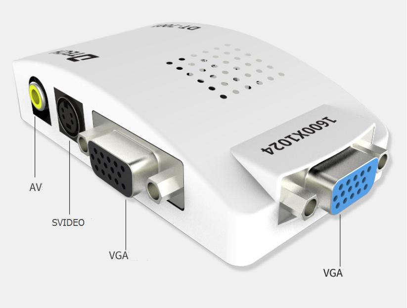 Bộ chuyển đổi VGA sang Svideo và AV Dtech DT-7001