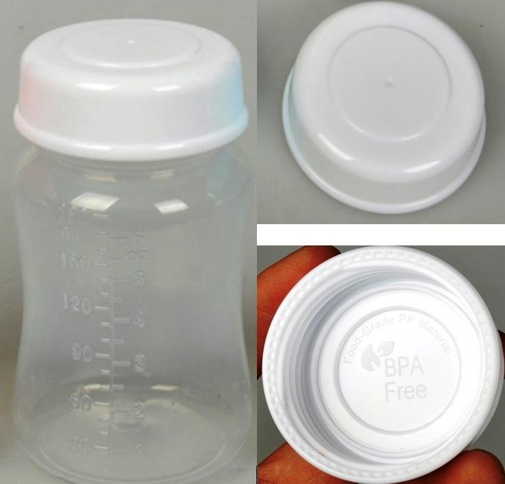 Set 2 nắp Trắng cổ rộng xoay dùng trữ sữa - phụ kiện cho bình sữa cổ rộng 5cm - Spectra , Avent , Wesser PKK HOT