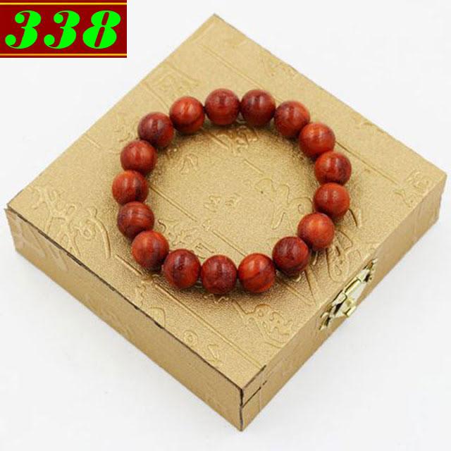 Vòng chuỗi tay gỗ Tử đàn 10 ly 19 hạt kèm hộp gỗ