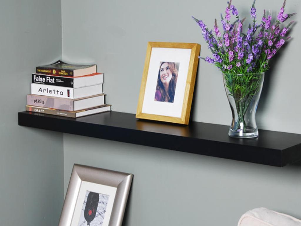 Floating Shelf Coal 90x19.5x3 cm  (Black)