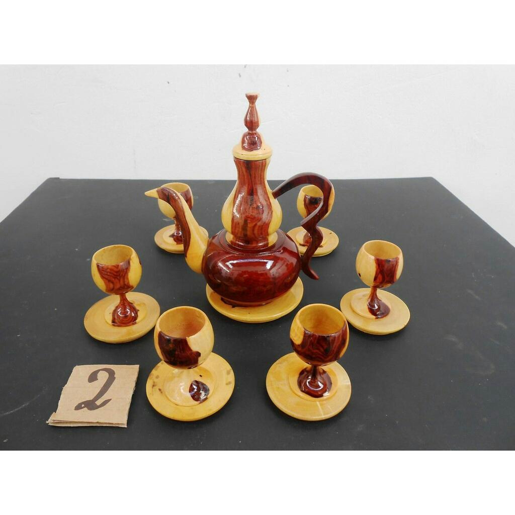 Bộ bình trà gỗ cẩm