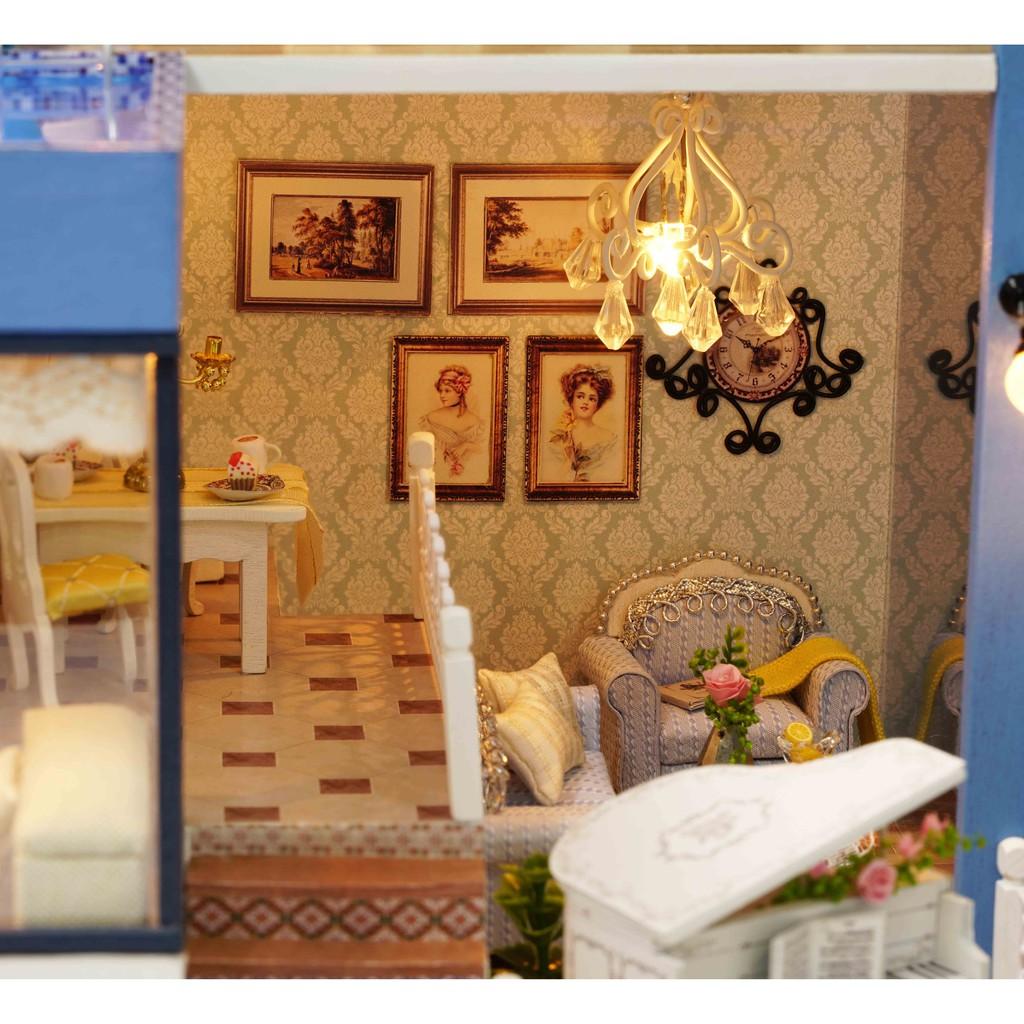 [HCM]Mô hình nhà gỗ DIY- Nhà búp bê Seattle
